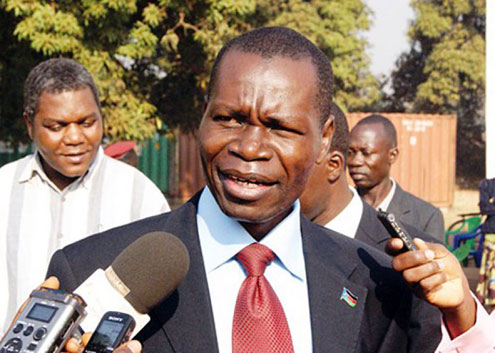 Governor of Western Equitoria Bangasi Joseph Bakasoro. He was accused of using derogatory language against one community in the state.
