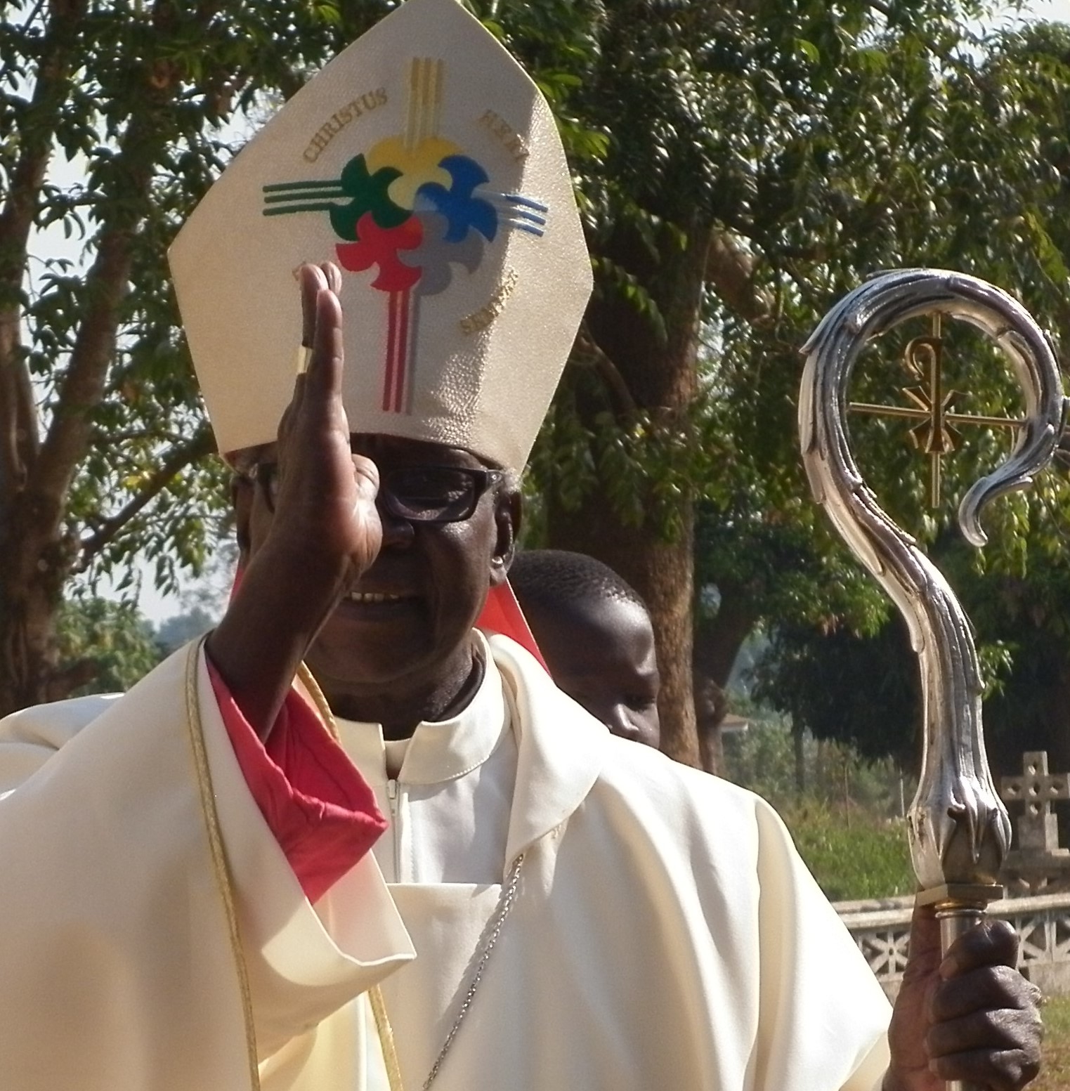 Bishop Erkolano Lodu Tombe in a mass procession on new year day sunday