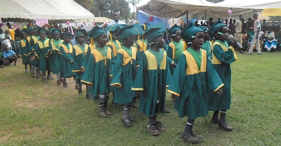 Pupils of Christ the King Nursery graduating 1